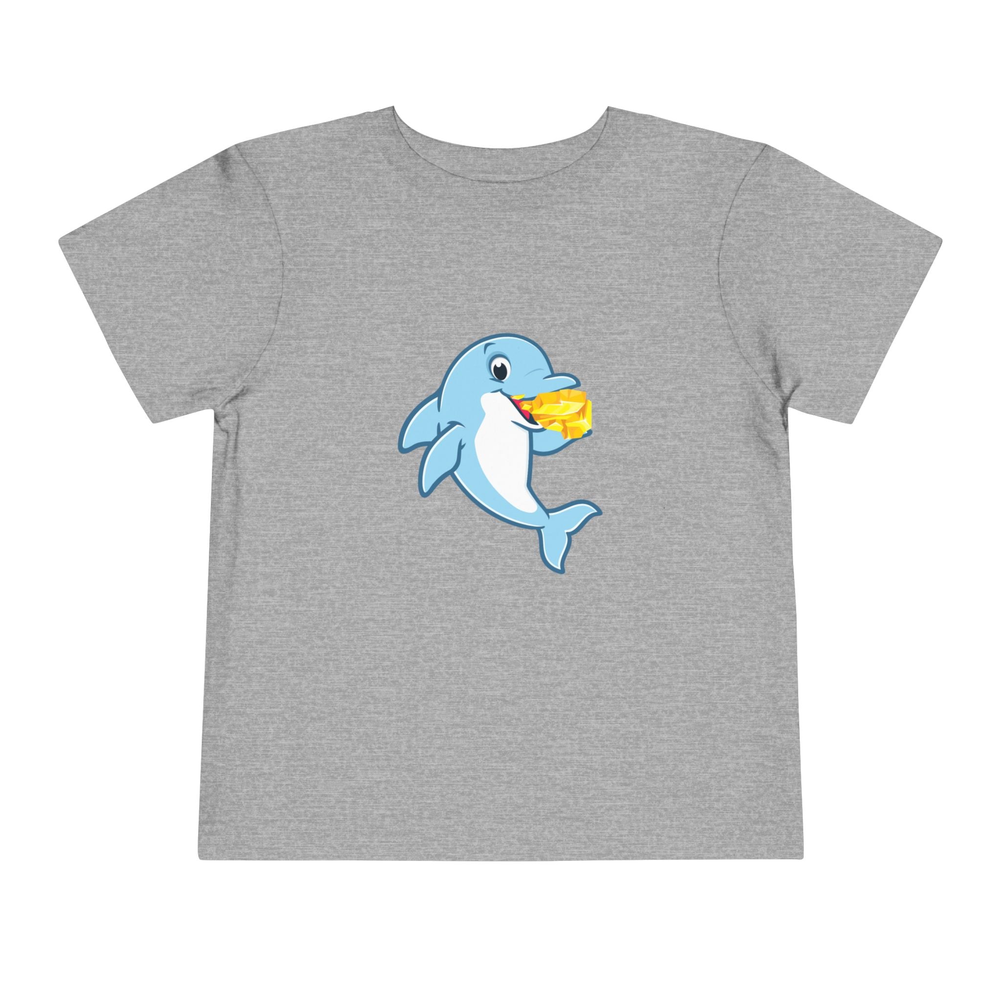 Cute Gold Grabbing Porpoise Toddler Tee