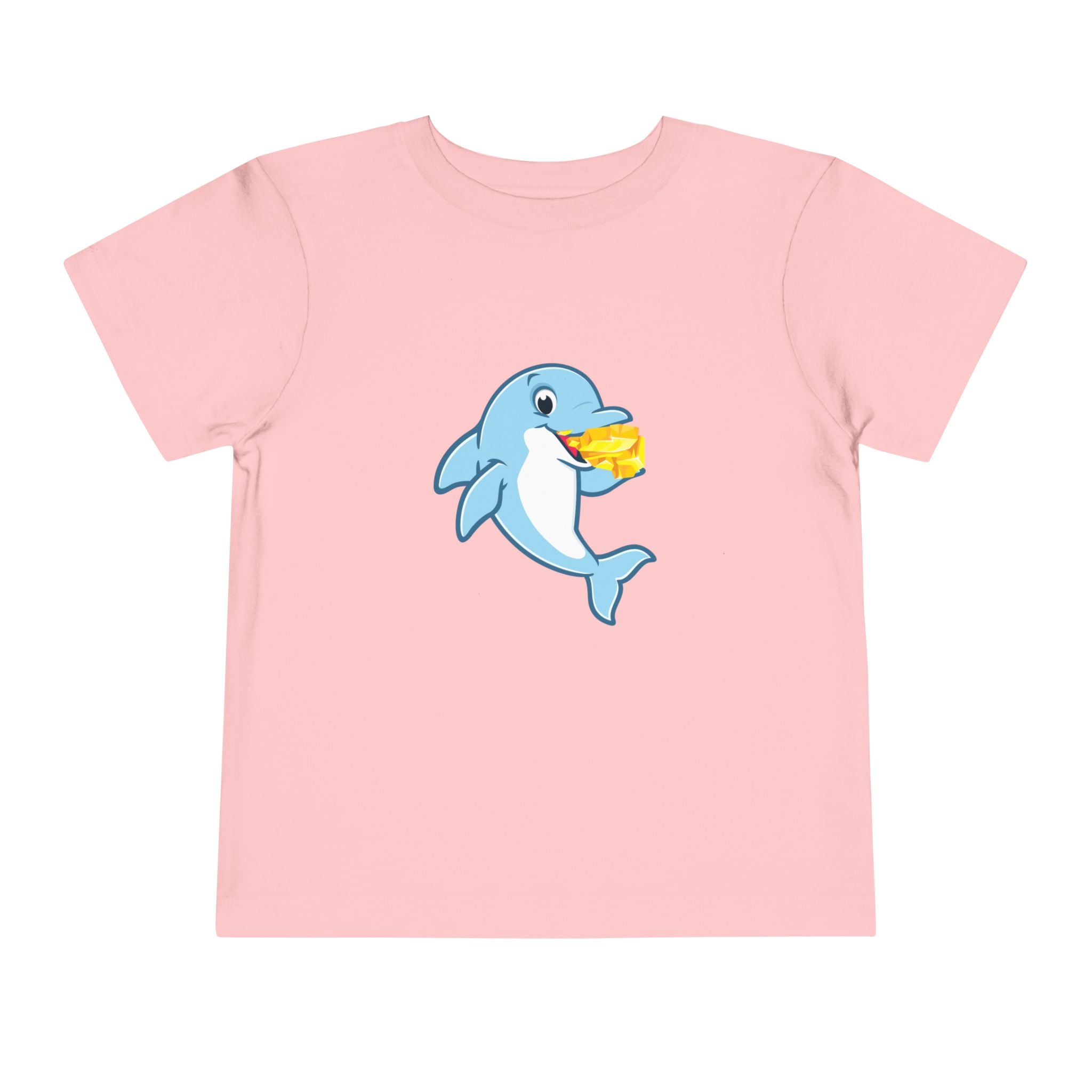 Cute Gold Grabbing Porpoise Toddler Tee
