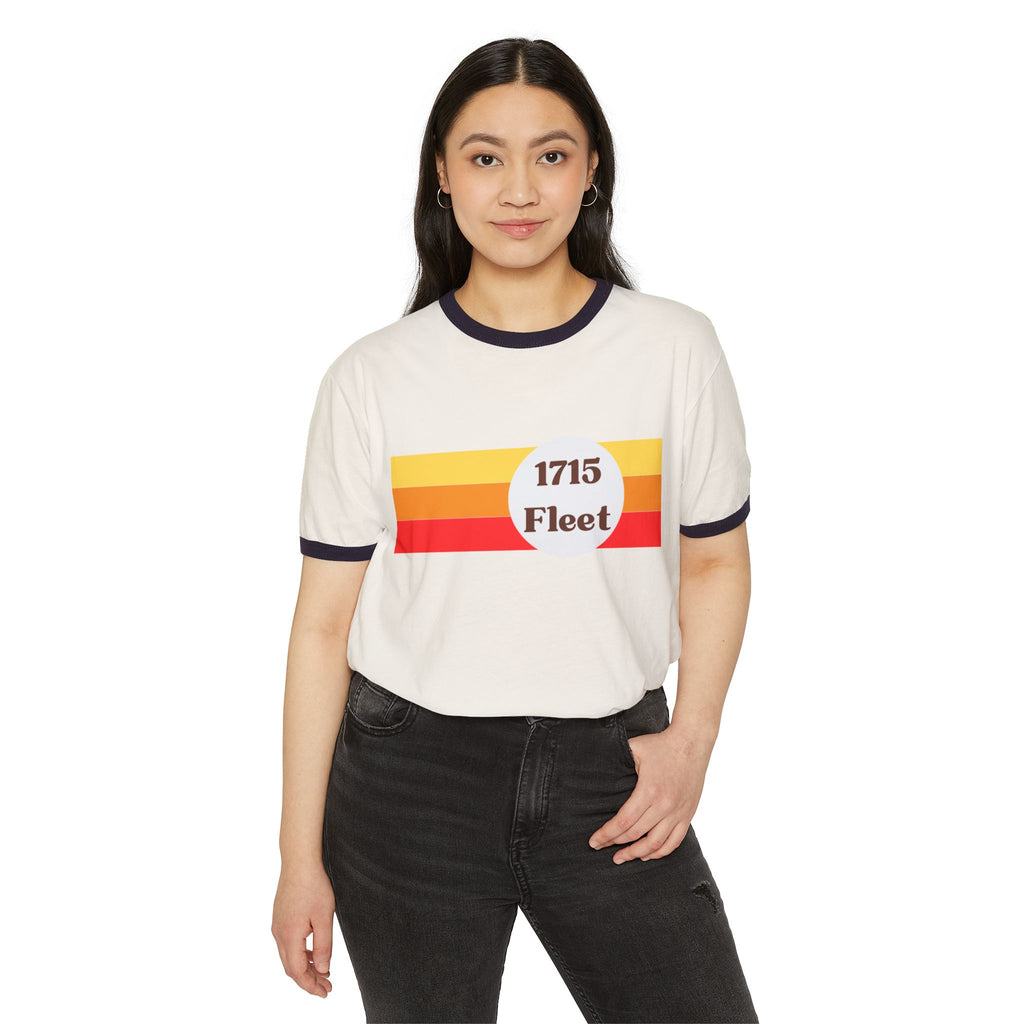 Retro 1715 Fleet Unisex Cotton Ringer T-Shirt