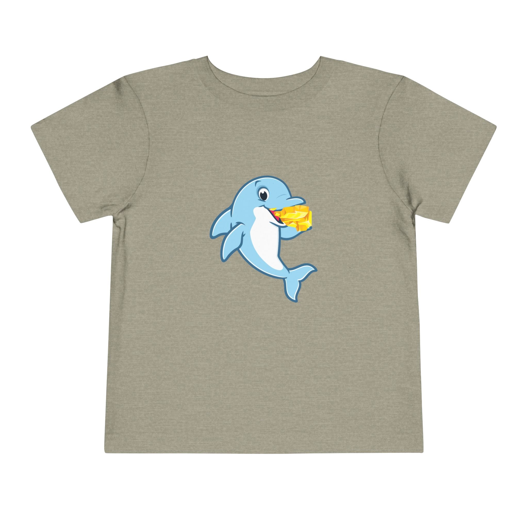 Cute Gold Grabbing Porpoise Toddler Tee