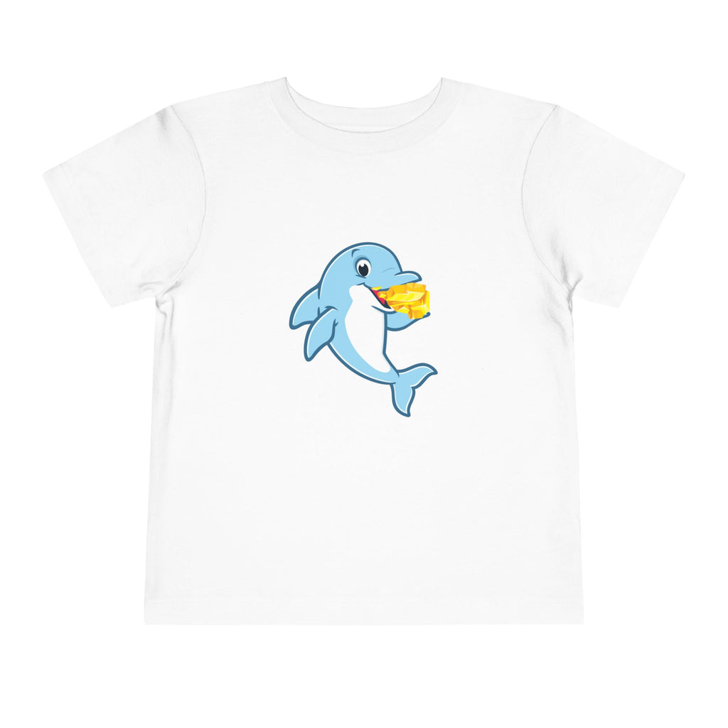 Cute Gold Grabbing Porpoise Toddler Tee