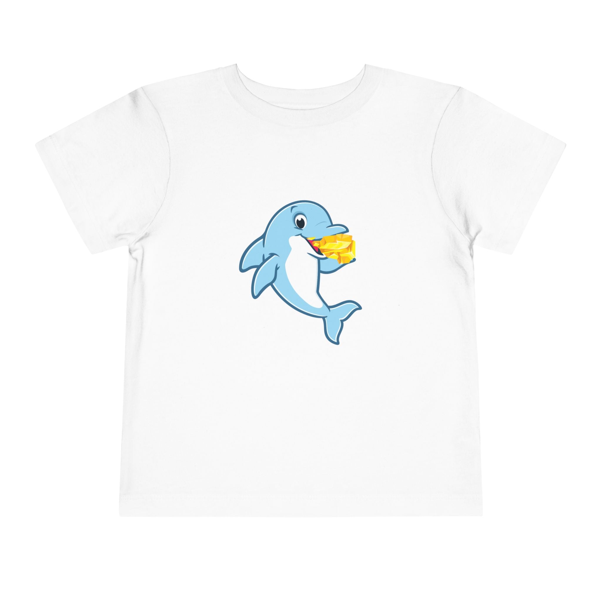 Cute Gold Grabbing Porpoise Toddler Tee