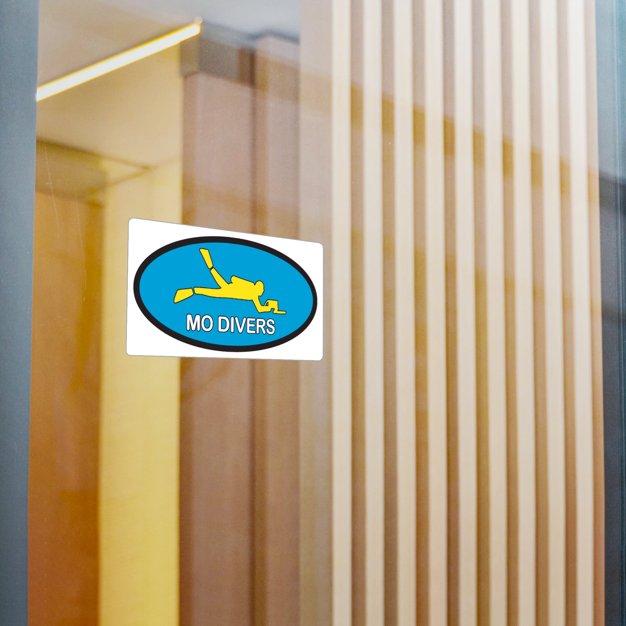 Official Mo Divers Oval Kiss-Cut Vinyl Decals for Divers - Perfect for Car, Laptop & Gear