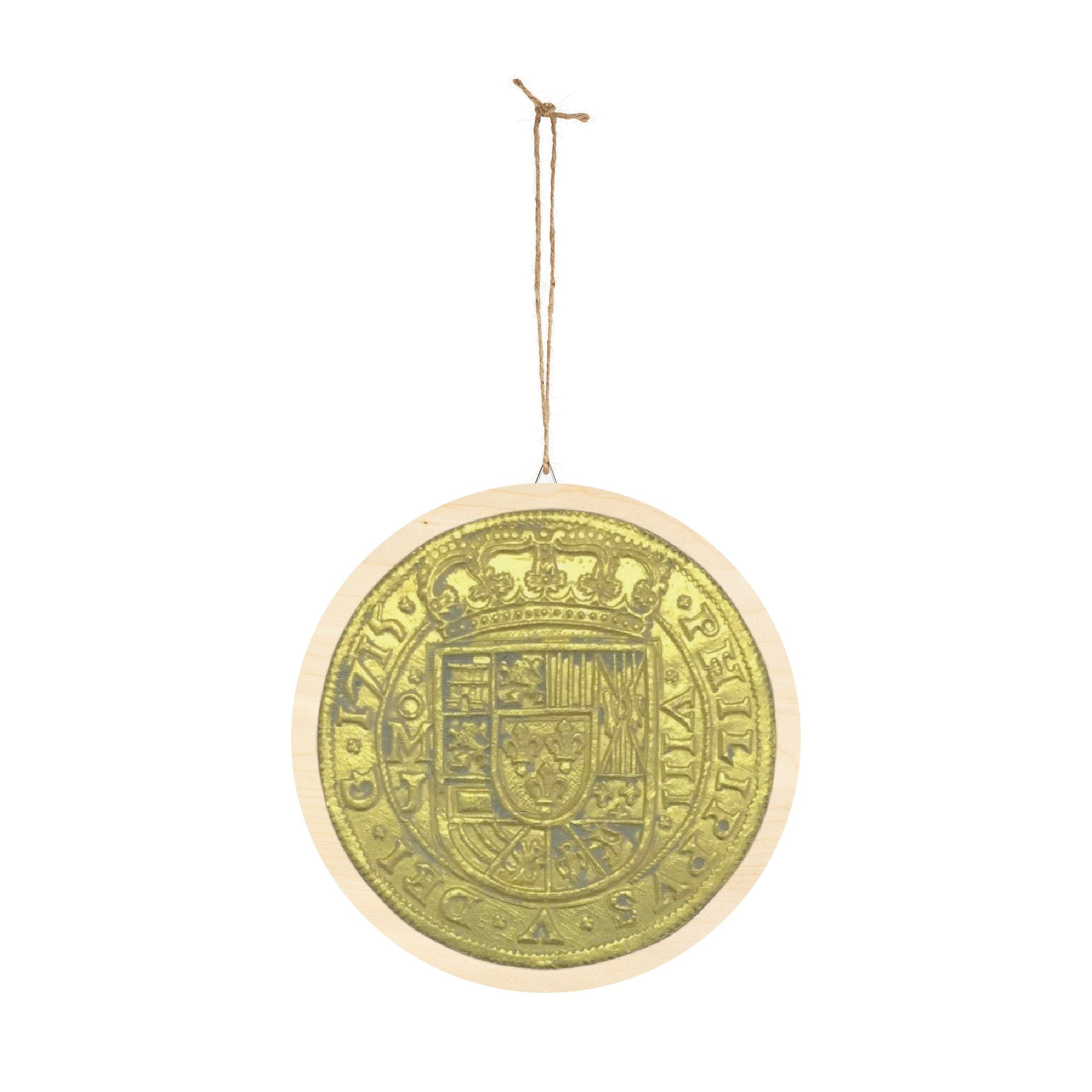 1715 Tricentennial Royal Eight Escudos Wooden Wall Art