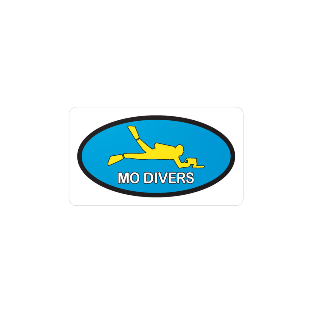 Official Mo Divers Oval Kiss-Cut Vinyl Decals for Divers - Perfect for Car, Laptop & Gear