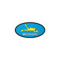 Official Mo Divers Oval Kiss-Cut Vinyl Decals for Divers - Perfect for Car, Laptop & Gear