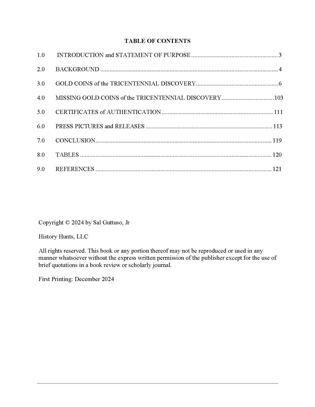 Gold Coins of the Tricentennial Discovery - 2nd Edition